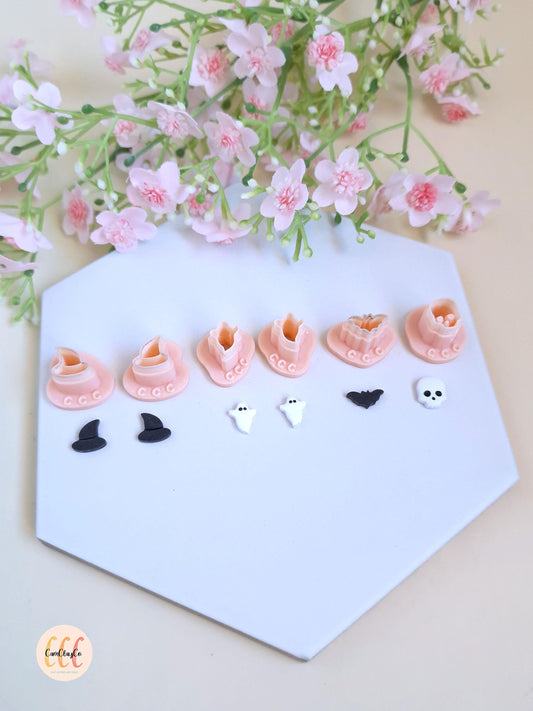 Emporte-pièces 3D minis formes Halloween pour la fabrication de bijoux en argile polymère