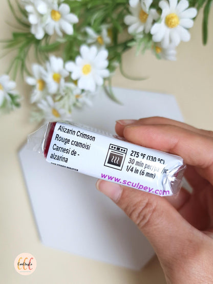 Argile polymère Sculpey Premo - Rouge Cramoisi / Alizarin Crimson