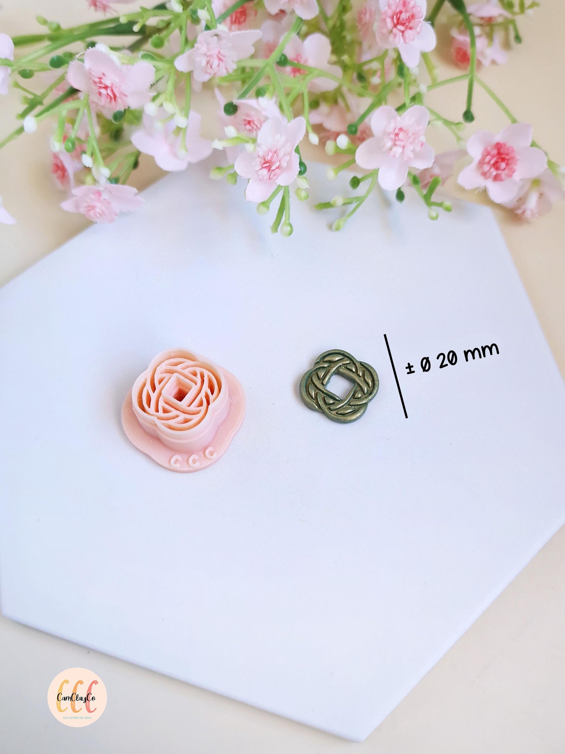 Emporte-pièces 3D en forme de nœud celtique pour la fabrication de bijoux en argile polymère, créoles interchangeables, pampilles