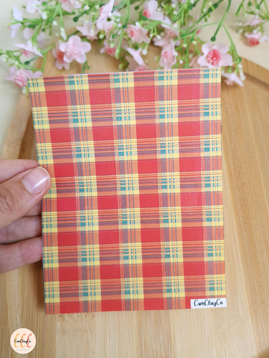 Feuille de transfert soluble à l'eau pour la fabrication de bijoux en argile polymère - Madras 01