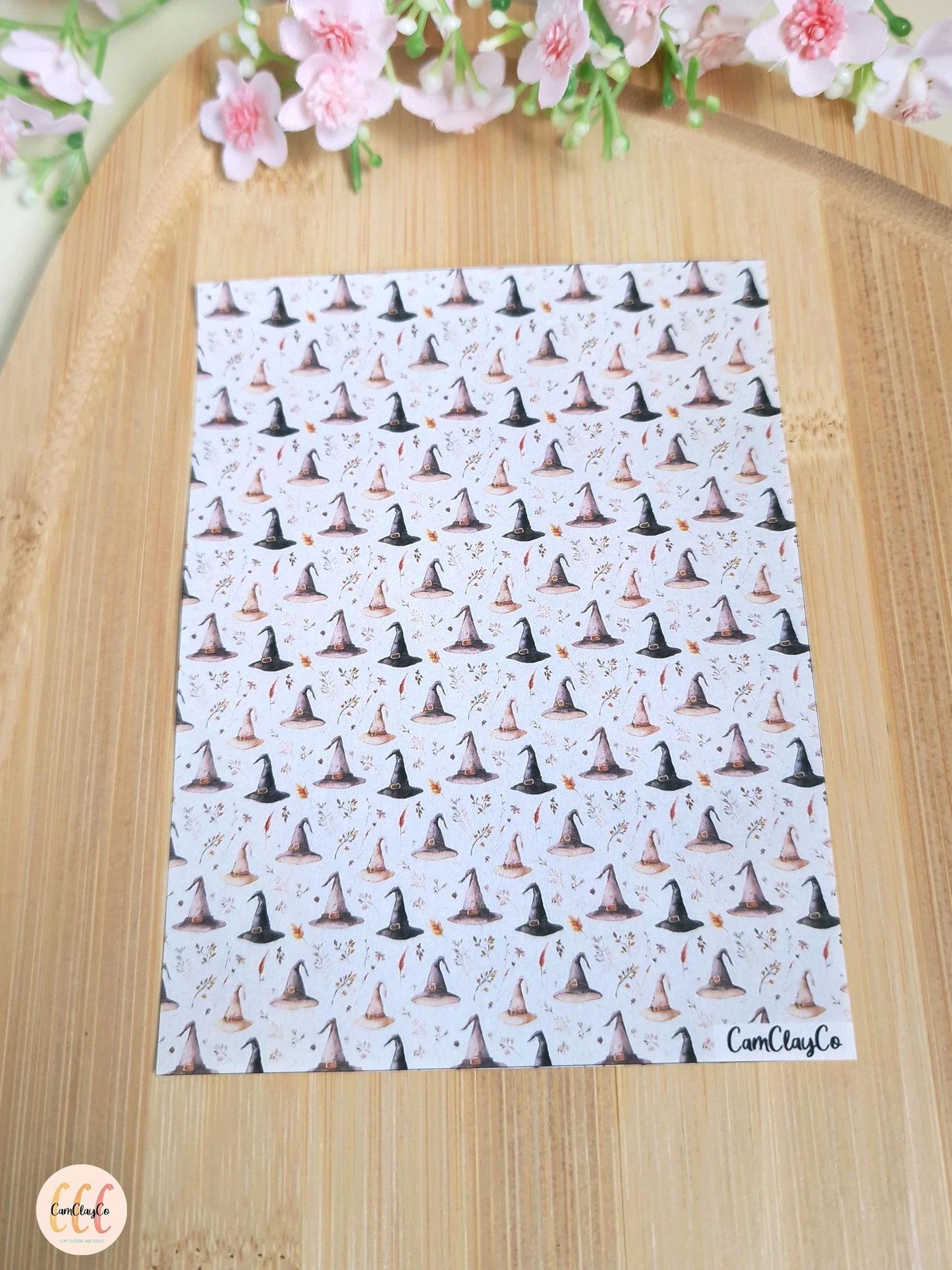 Feuille de transfert soluble à l'eau - Chapeaux sorcière 01