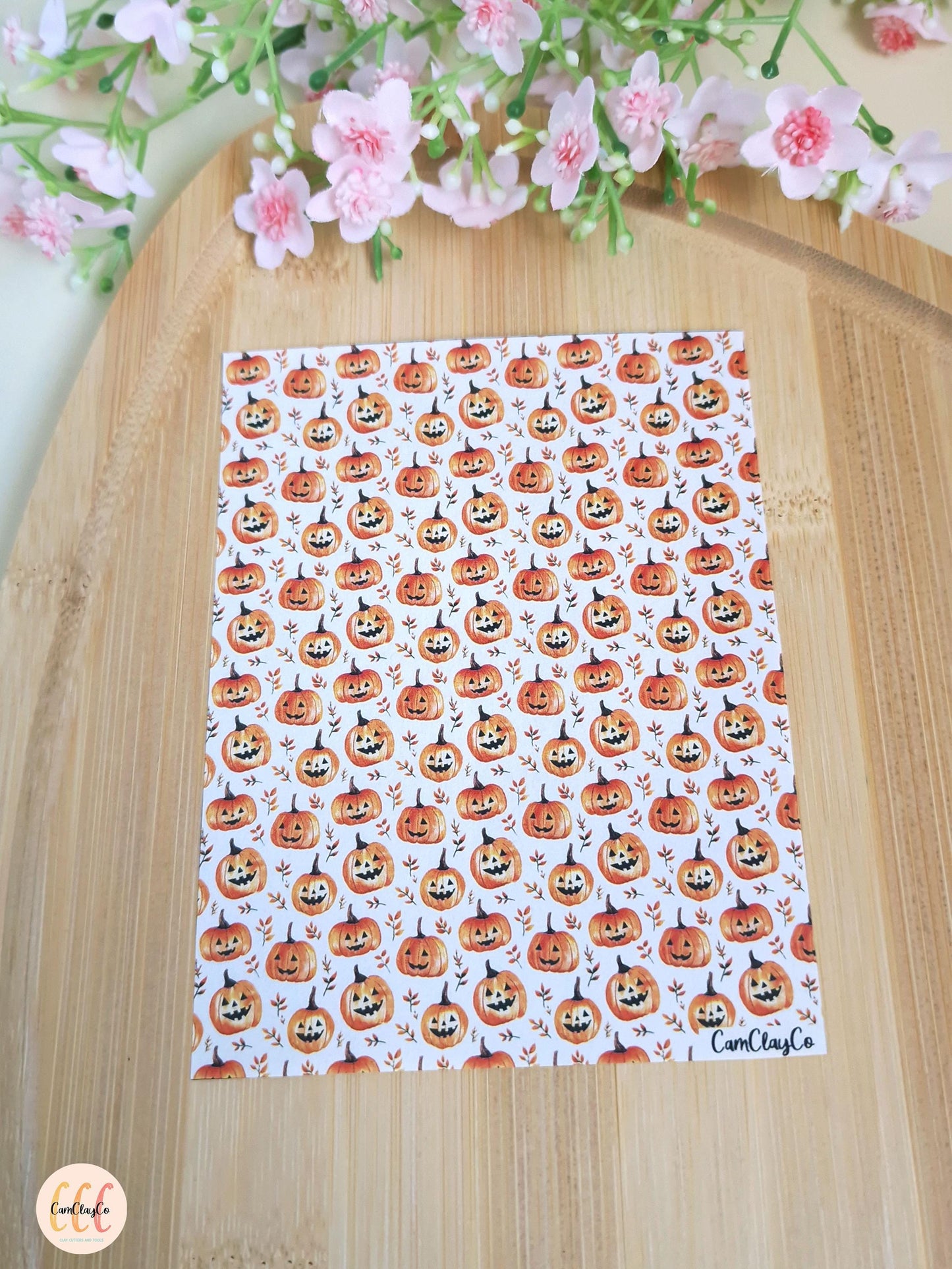 Feuille de transfert soluble à l'eau - Halloween pumpkin 01