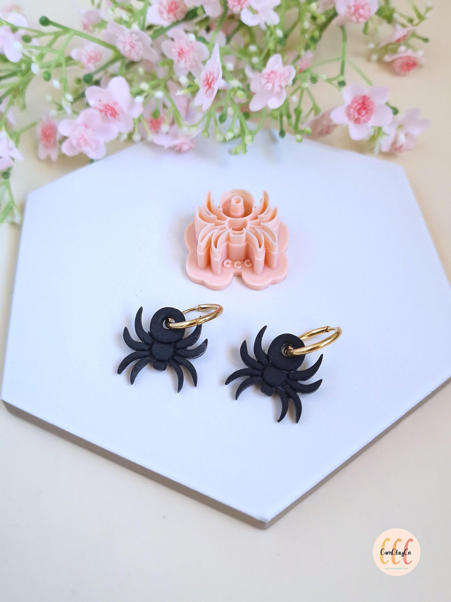 Emporte-pièces 3D en forme d'araignée pour la fabrication de bijoux en argile polymère