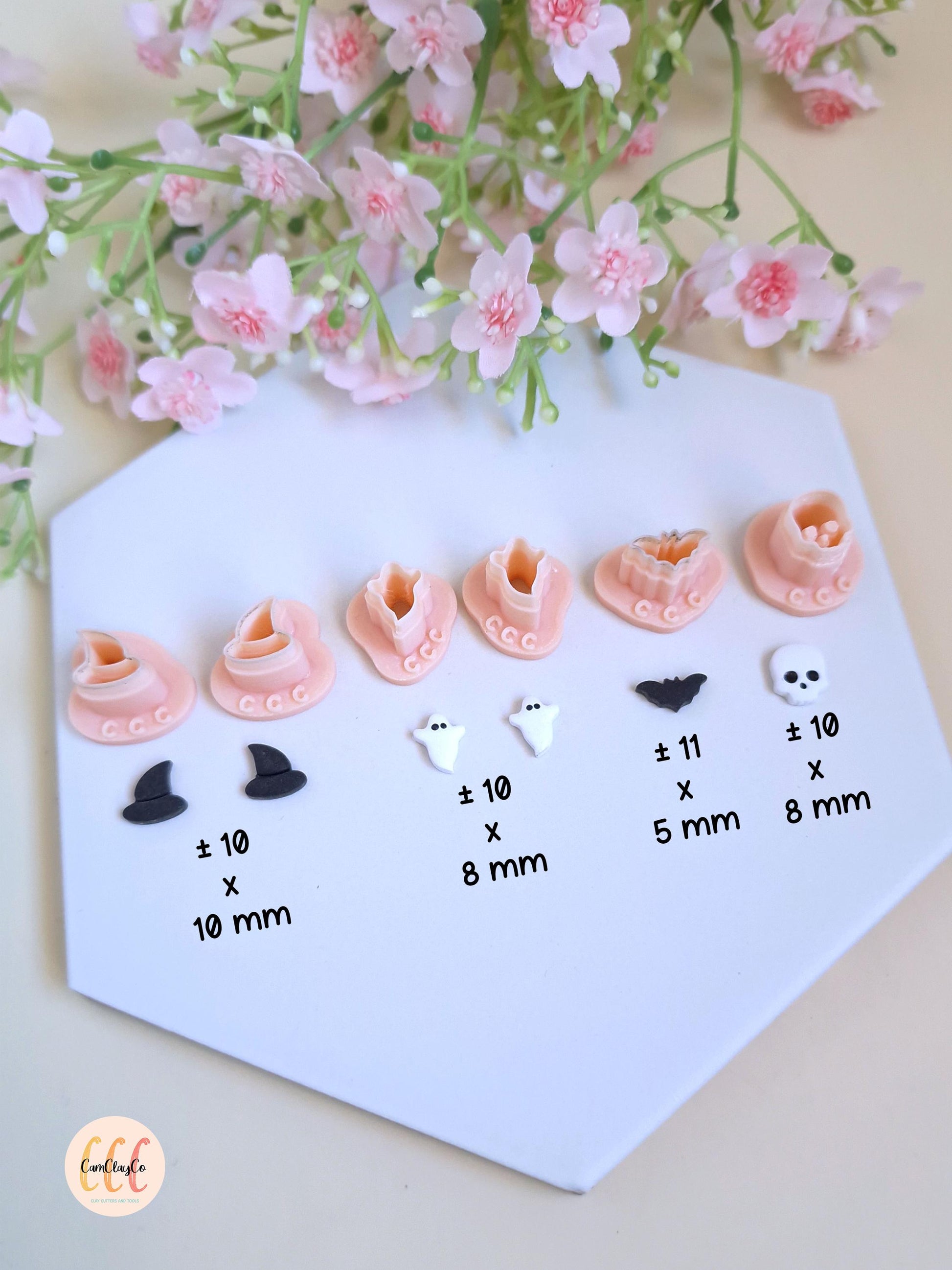 Emporte-pièces 3D minis formes Halloween pour la fabrication de bijoux en argile polymère