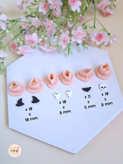 Emporte-pièces 3D minis formes Halloween pour la fabrication de bijoux en argile polymère