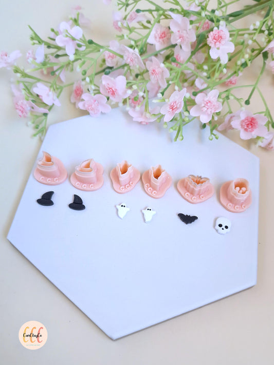 Emporte-pièces 3D minis formes Halloween pour la fabrication de bijoux en argile polymère