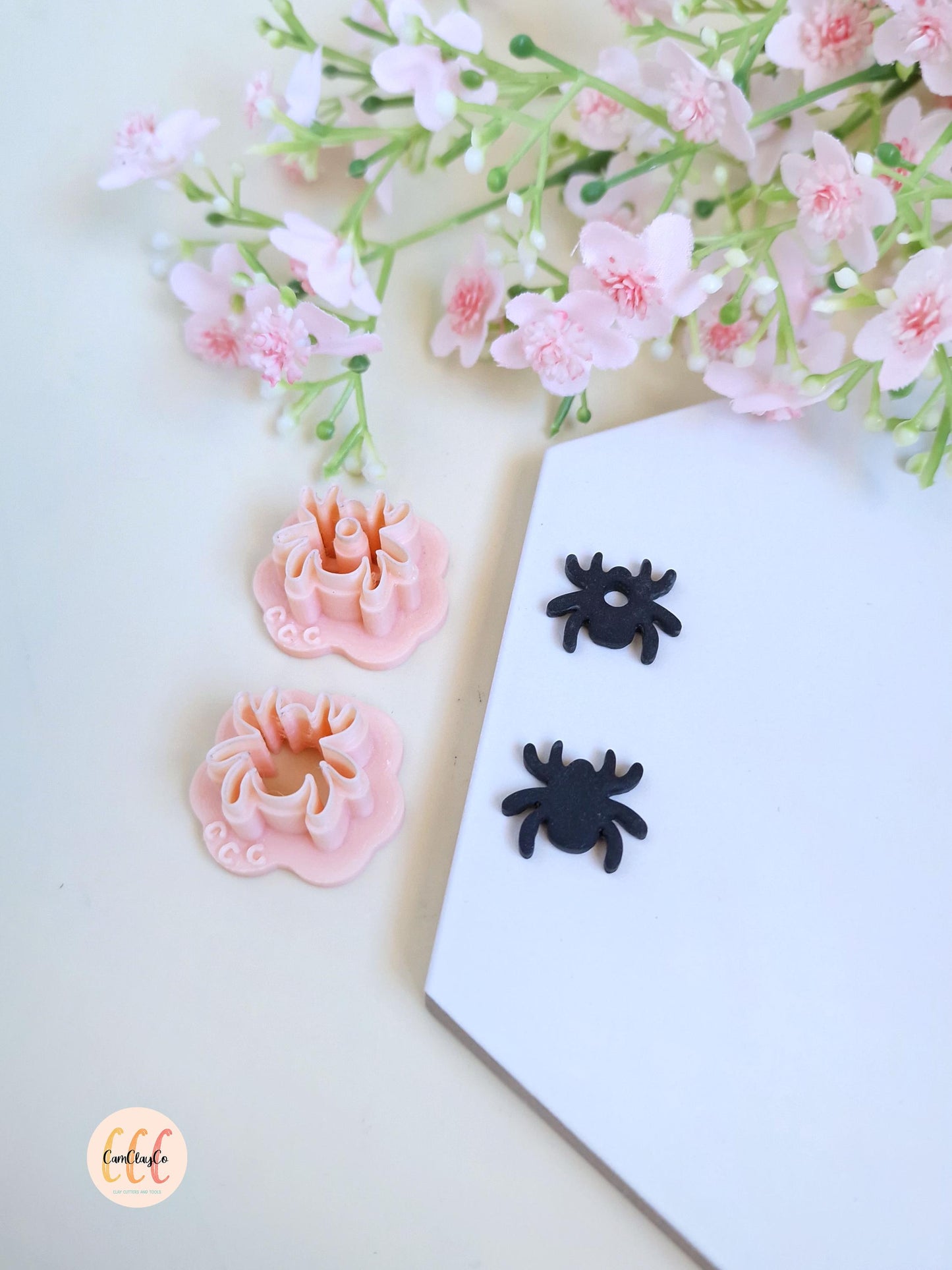 Emporte-pièces 3D en forme de petite araignée pour la fabrication de bijoux en argile polymère, pampilles créoles interchangeables