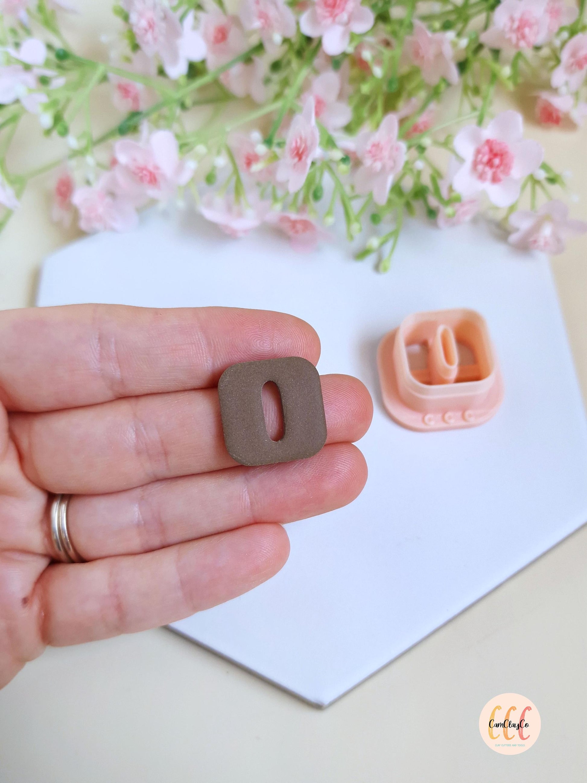 Emporte-pièce 3D en forme de carré arrondi donut ovale pour la fabrication de bijoux en argile polymère, pampilles créoles interchangeables