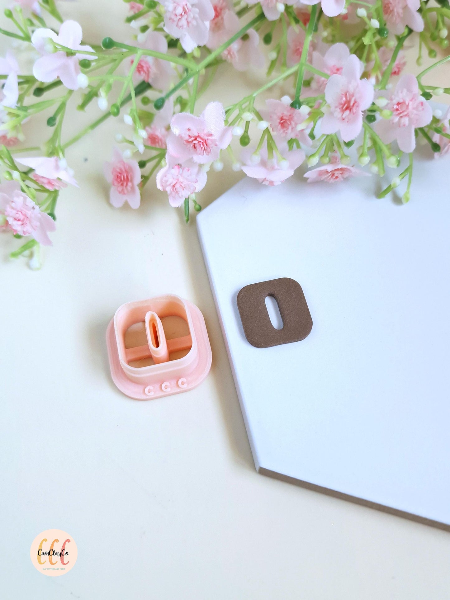 Emporte-pièce 3D en forme de carré arrondi donut ovale pour la fabrication de bijoux en argile polymère, pampilles créoles interchangeables