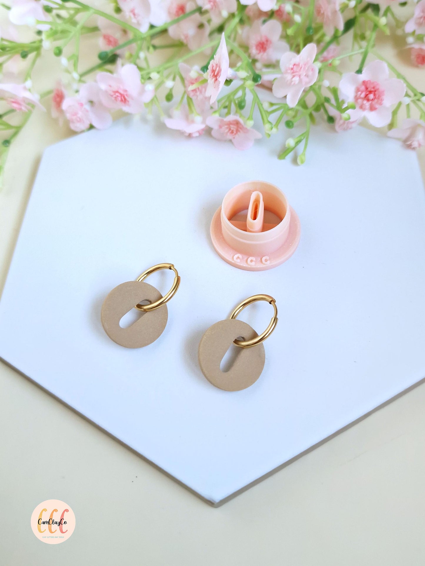Emporte-pièce 3D en forme de cercle donut ovale pour la fabrication de bijoux en argile polymère, pampilles créoles interchangeables