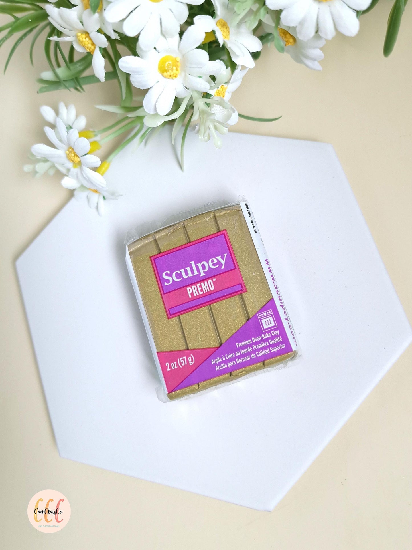 Argile polymère Sculpey Premo - Antique Gold