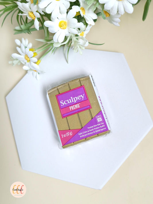 Argile polymère Sculpey Premo - Antique Gold