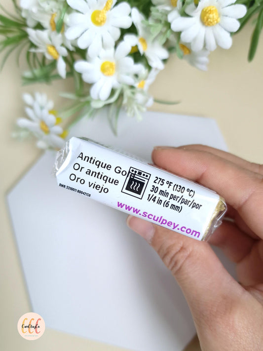 Argile polymère Sculpey Premo - Antique Gold