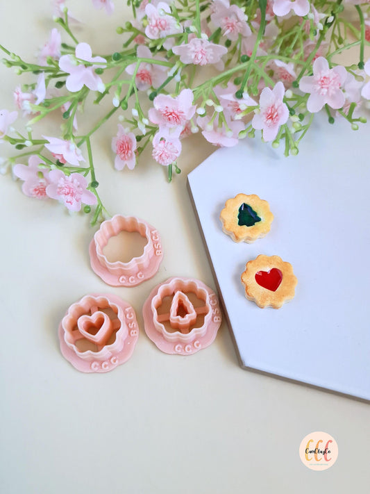 Emporte-pièce 3D en forme de biscuits Noël pour la fabrication de bijoux en argile polymère