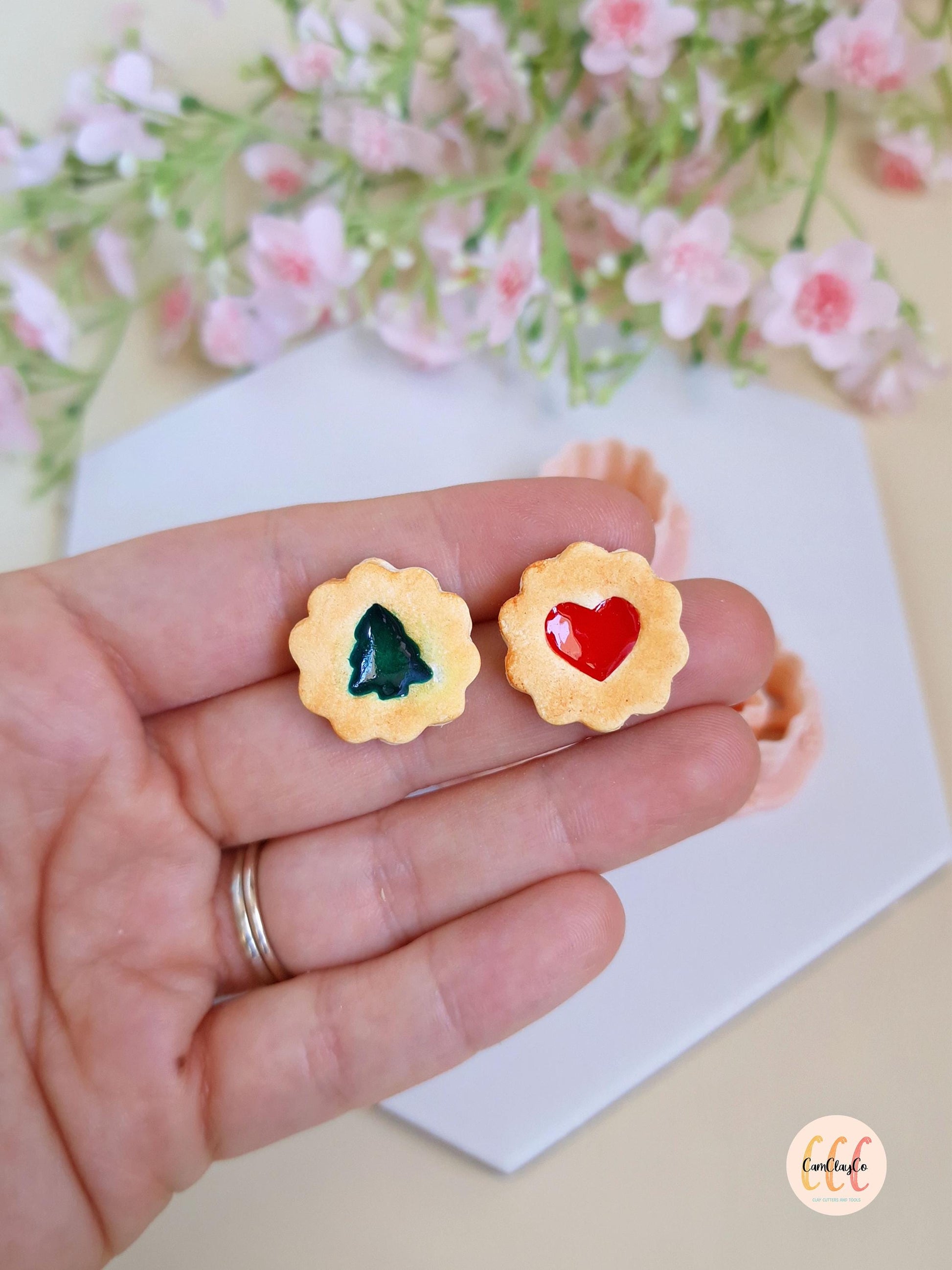 Emporte-pièce 3D en forme de biscuits Noël pour la fabrication de bijoux en argile polymère