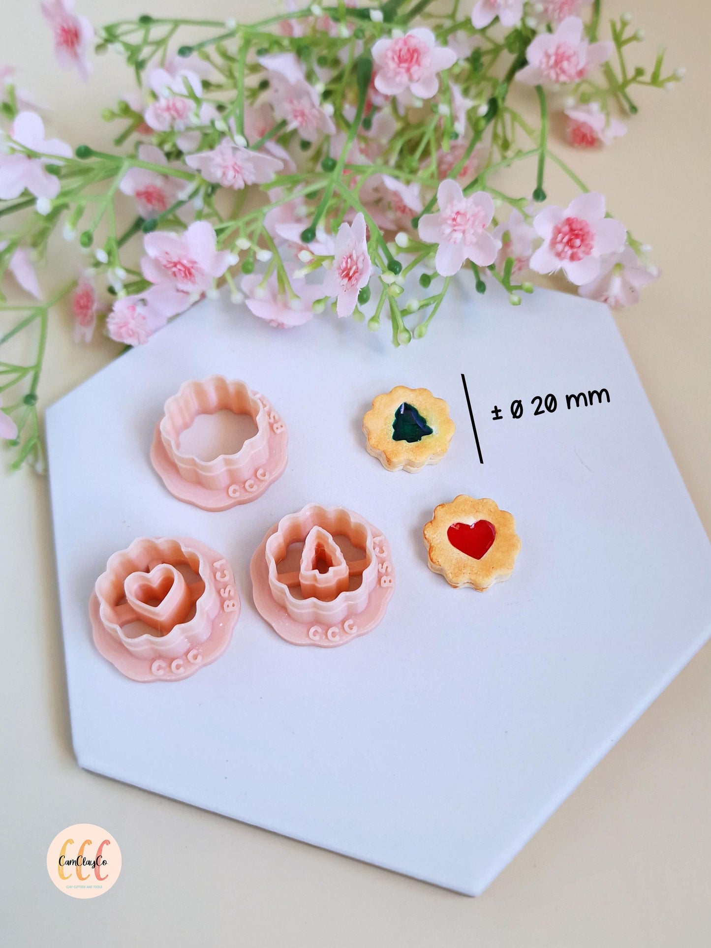 Emporte-pièce 3D en forme de biscuits Noël pour la fabrication de bijoux en argile polymère