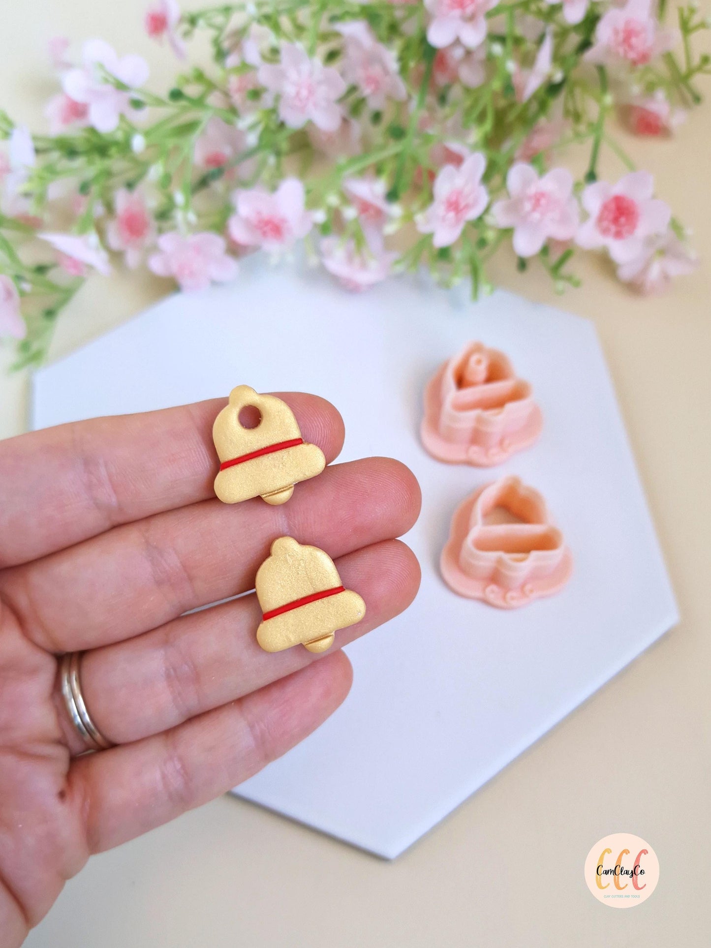 Emporte-pièces 3D en forme de cloches Noël pour la fabrication de bijoux en argile polymère, créoles interchangeables, pampilles