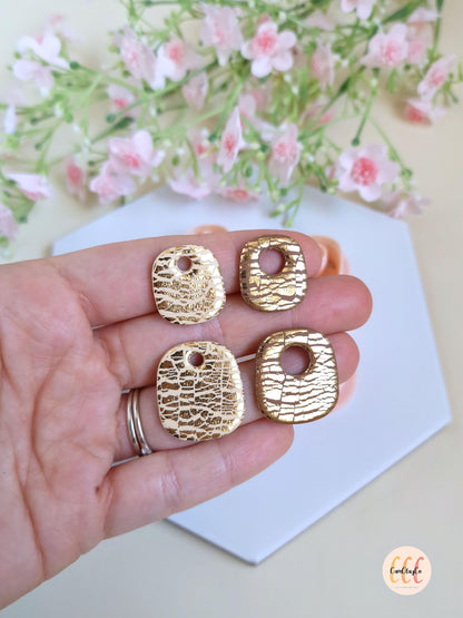 Emporte-pièces 3D en forme de rectangles très arrondis pour la fabrication de bijoux en argile polymère, pampilles créoles interchangeables