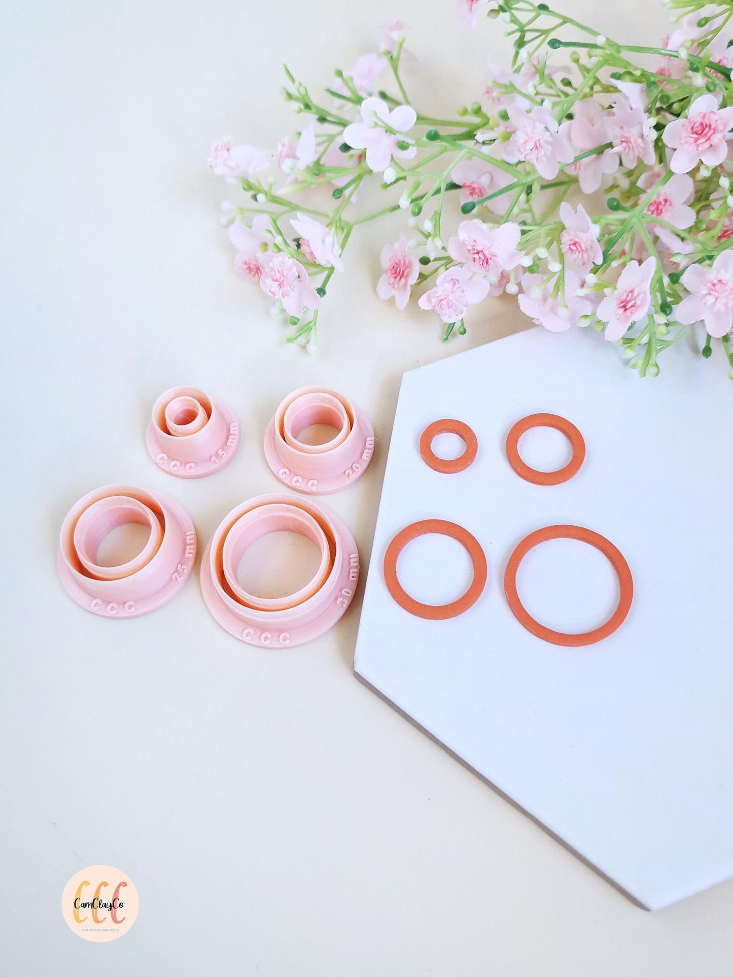 Emporte-pièces en forme de cercles creux / anneaux - Fabrication de bijoux en argile polymère, créoles interchangeables, pampilles