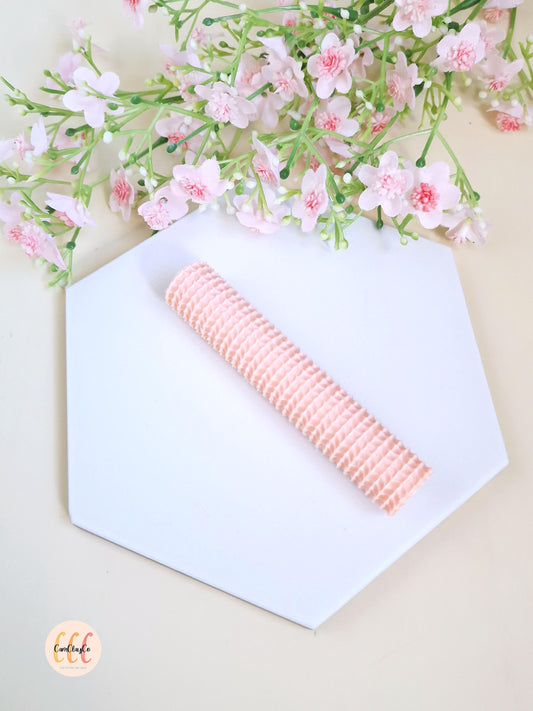 Rouleau texture 3D effet pull grosse maille pour la fabrication de bijoux en argile polymère