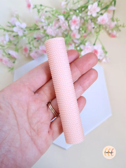 Rouleau texture 3D effet pull petite maille pour la fabrication de bijoux en argile polymère