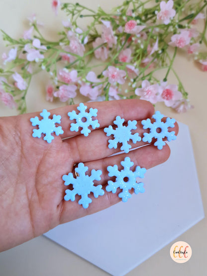 Emporte-pièces 3D en forme de flocons Noël pour la fabrication de bijoux en argile polymère, créoles interchangeables, pampilles