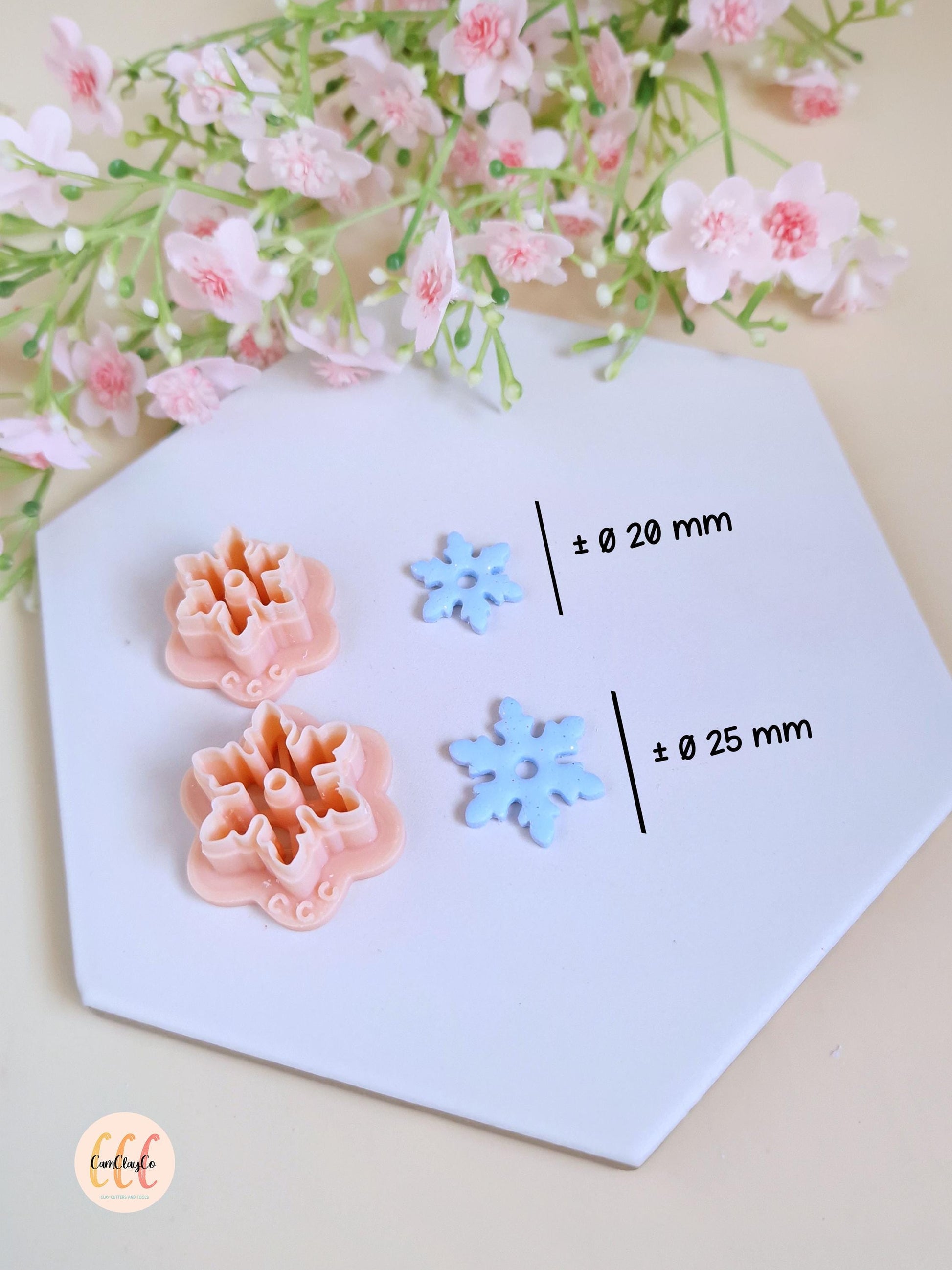 Emporte-pièces 3D en forme de flocons Noël pour la fabrication de bijoux en argile polymère, créoles interchangeables, pampilles