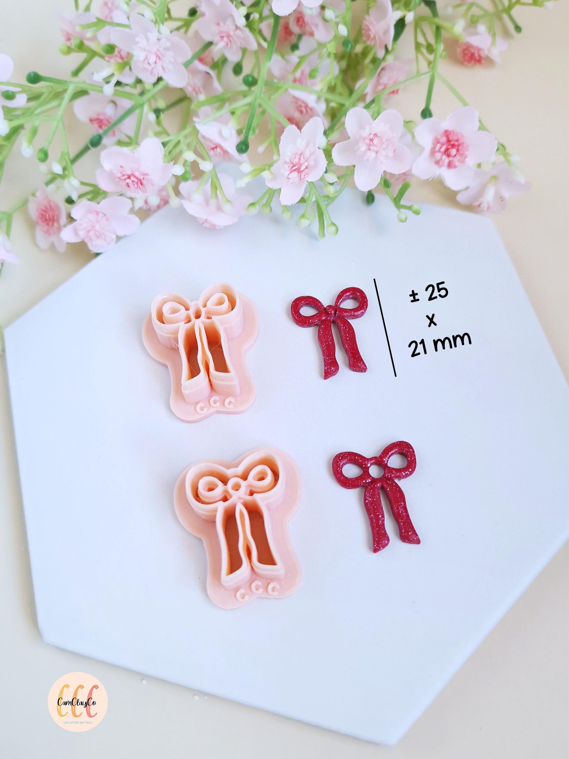 Emporte-pièces 3D en forme de nœuds longs Noël pour la fabrication de bijoux en argile polymère, créoles interchangeables, pampilles