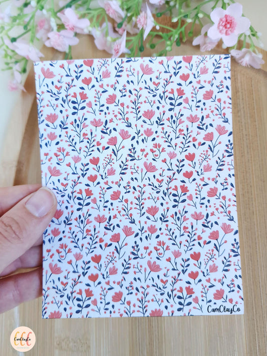 Feuille de transfert soluble à l'eau - Feuillage SV 010