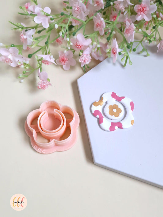 Emporte-pièce 3D marque-pages en forme de fleurs pour la fabrication d'accessoires en argile polymère