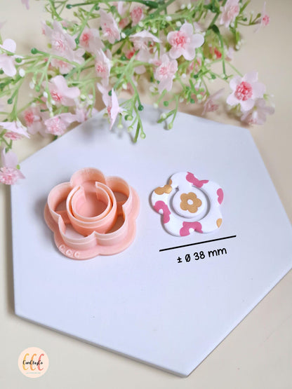 Emporte-pièce 3D marque-pages en forme de fleurs pour la fabrication d'accessoires en argile polymère
