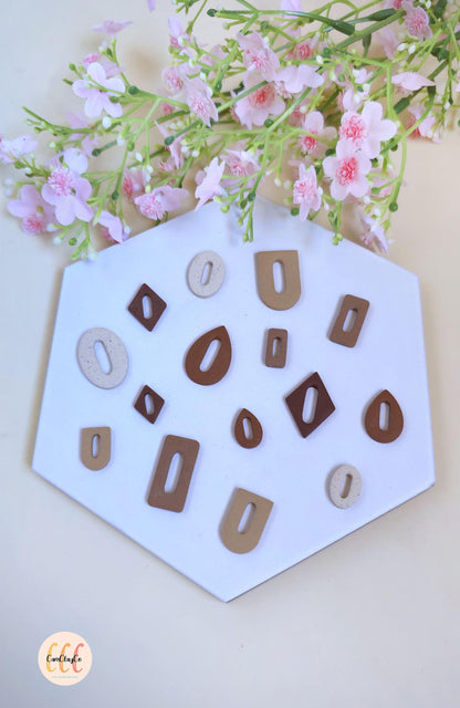 Emporte-pièces 3D en forme d'arches donut ovale pour la fabrication de bijoux en argile polymère, créoles interchangeables, pampilles