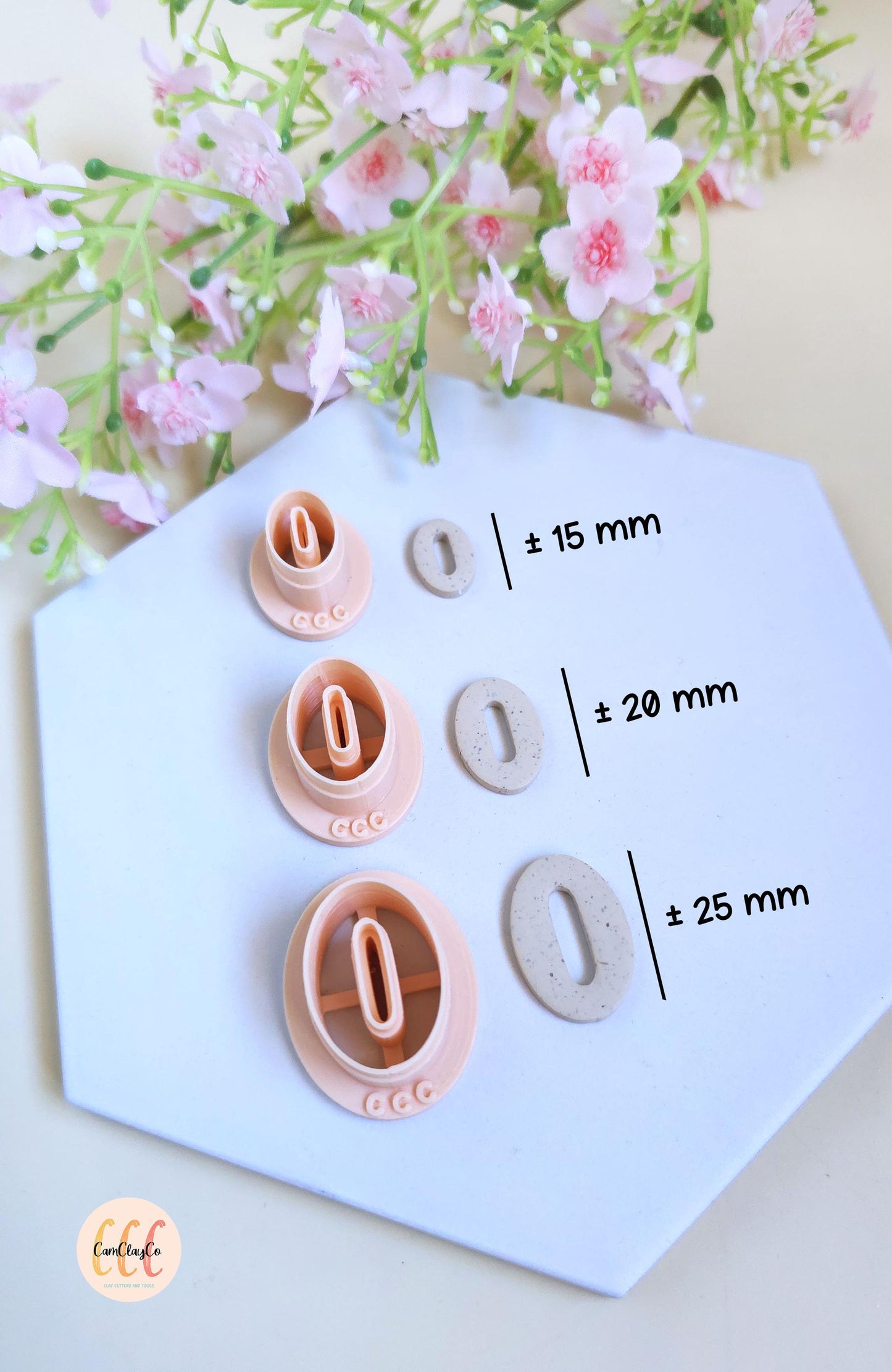 Emporte-pièces 3D en forme d'ovales donut ovale pour la fabrication de bijoux en argile polymère, créoles interchangeables, pampilles