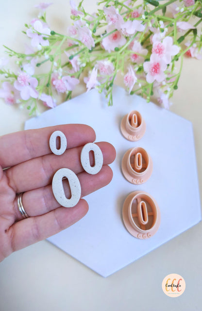 Emporte-pièces 3D en forme d'ovales donut ovale pour la fabrication de bijoux en argile polymère, créoles interchangeables, pampilles