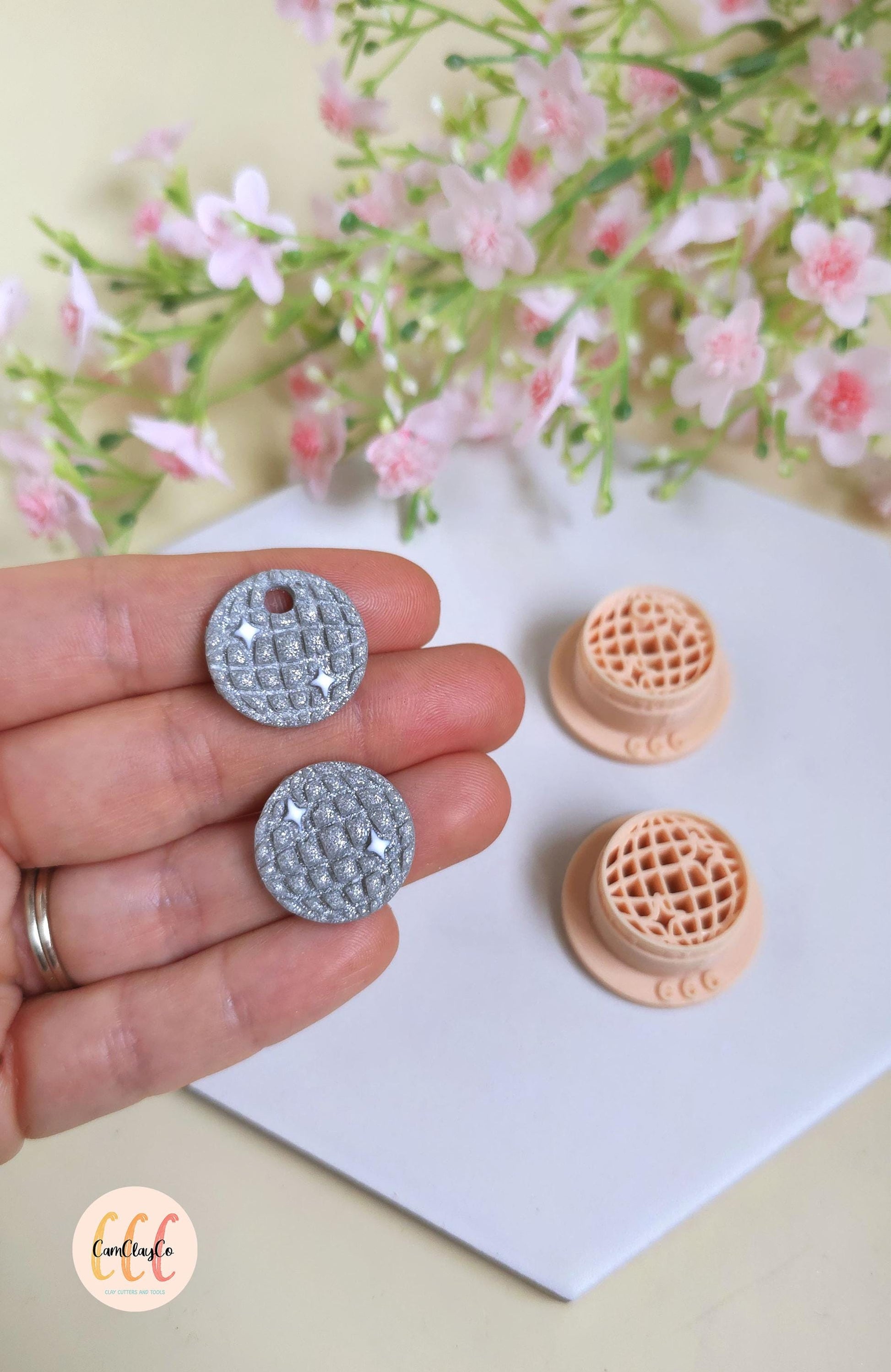 Emporte-pièce en forme de boule à facettes, boule disco pour la fabrication de bijoux en argile polymère, pampilles créoles interchangeables