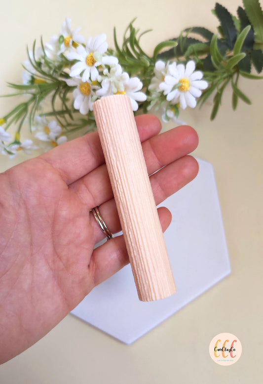 Rouleau texture 3D effet bois pour la fabrication de bijoux en argile polymère