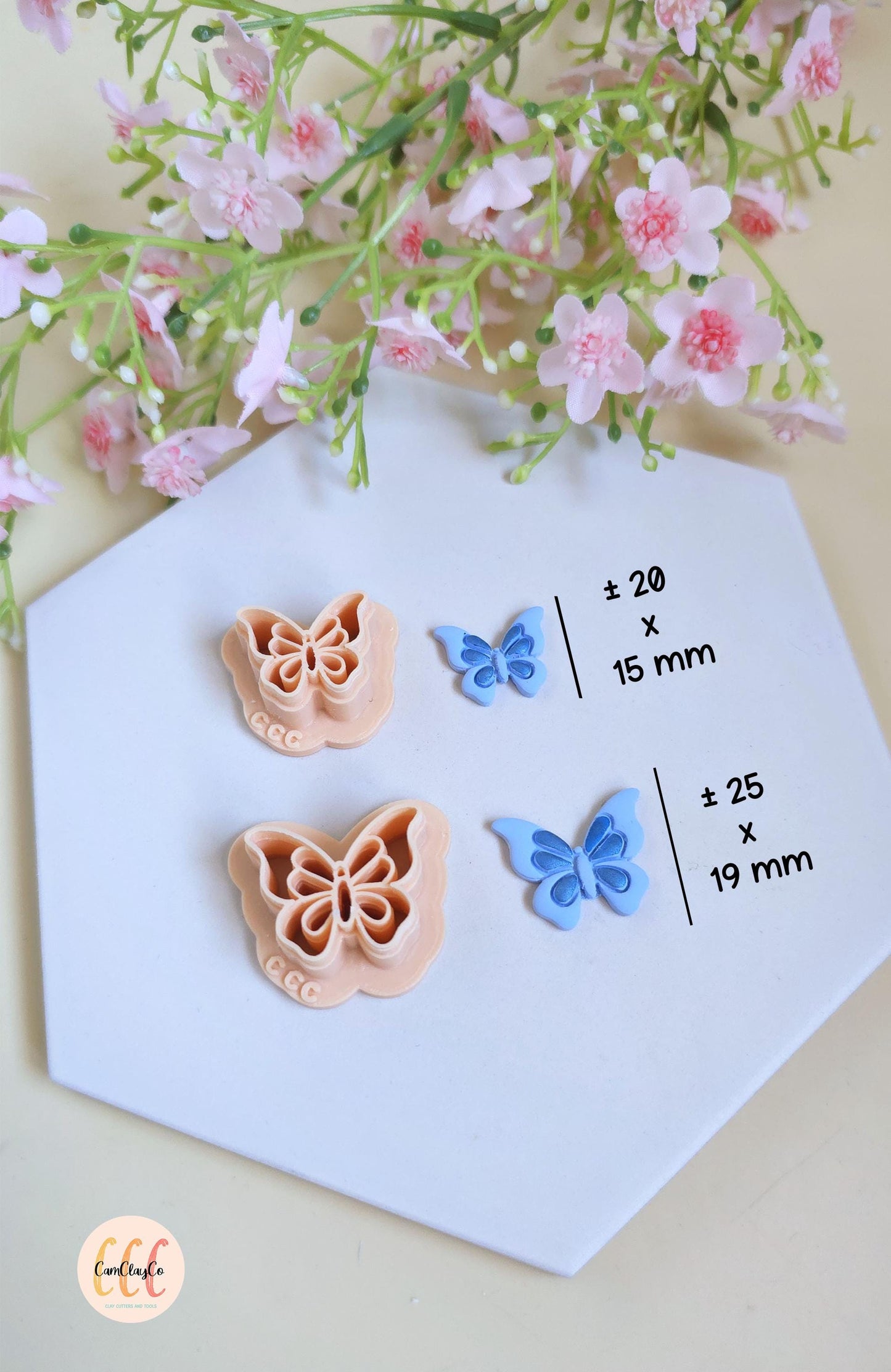 Emporte-pièces 3D en forme de papillons pour la fabrication de bijoux en argile polymère, créoles interchangeables, pampilles