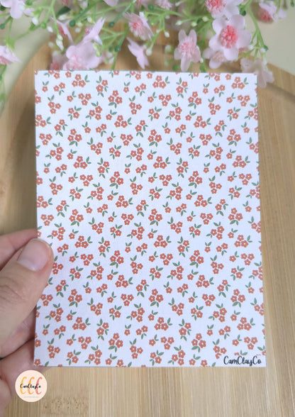 Feuille de transfert soluble à l'eau - Fleurs feuilles 04