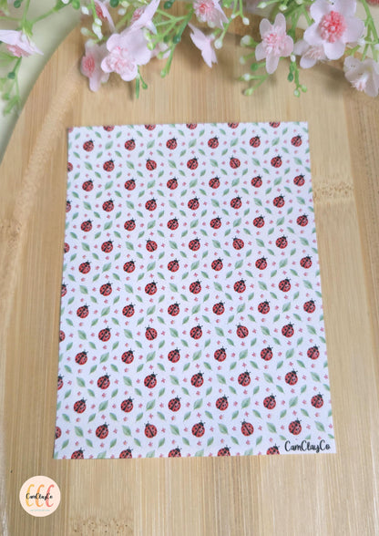 Feuille de transfert soluble à l'eau - Ladybug 03