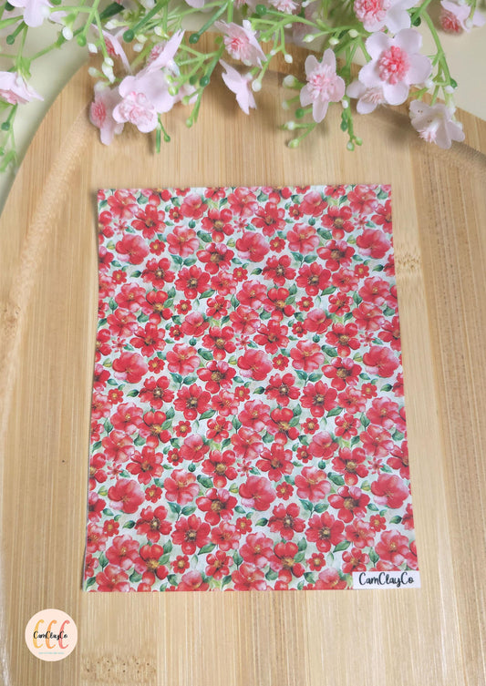 Feuille de transfert soluble à l'eau - Spring flowers 030