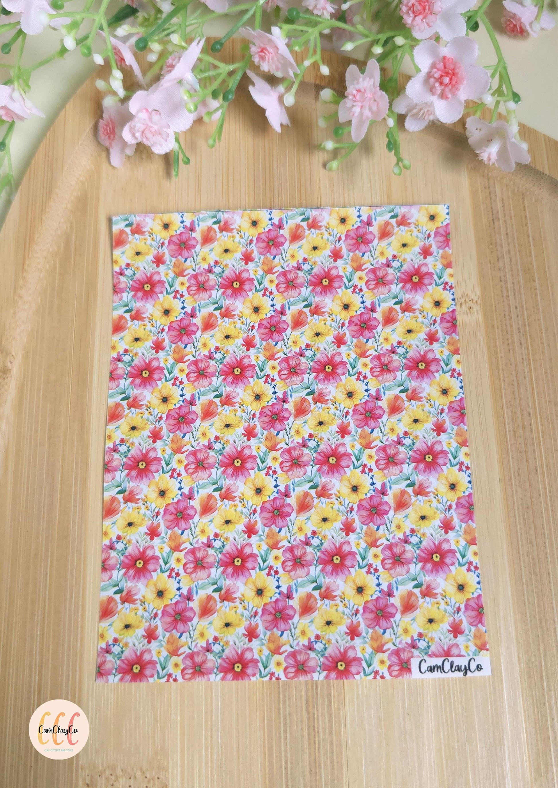 Feuille de transfert soluble à l'eau - Spring flowers 033