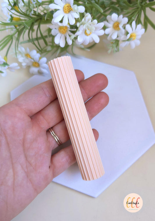 Rouleau texture 3D lignes larges pour la fabrication de bijoux en argile polymère