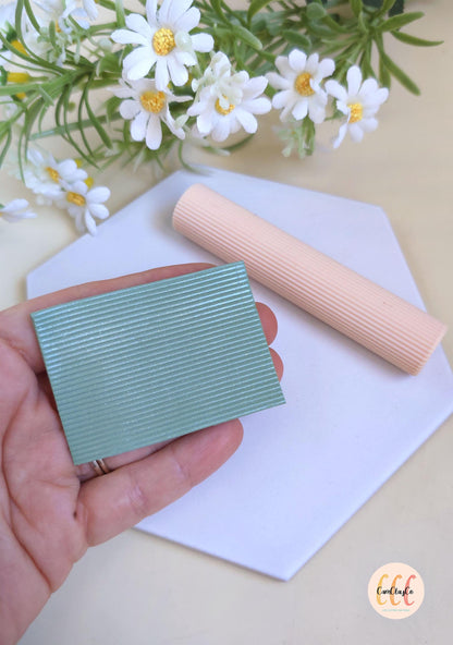 Rouleau texture 3D lignes fines pour la fabrication de bijoux en argile polymère