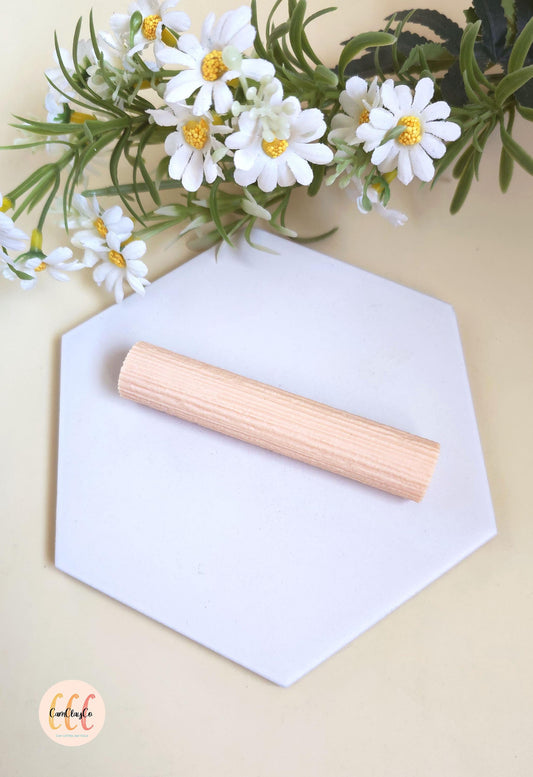 Rouleau texture 3D effet bois pour la fabrication de bijoux en argile polymère