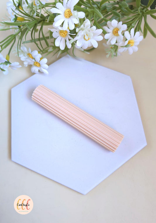 Rouleau texture 3D lignes larges pour la fabrication de bijoux en argile polymère