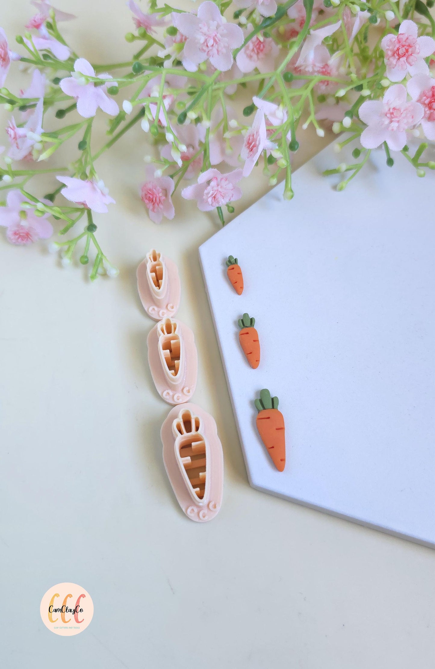 Emporte-pièces 3D en forme de carottes pour la fabrication de bijoux en argile polymère