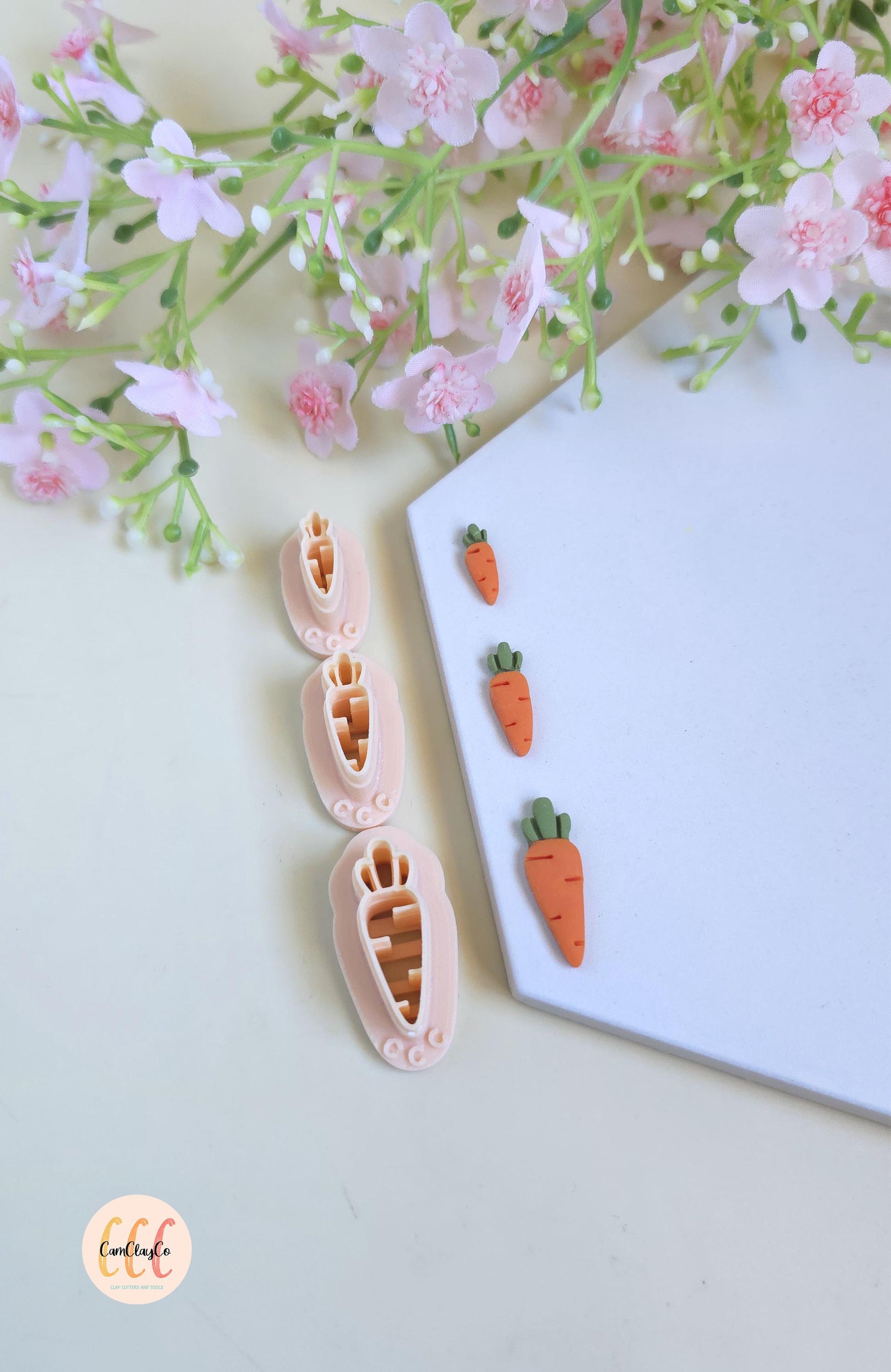 Emporte-pièces 3D en forme de carottes pour la fabrication de bijoux en argile polymère