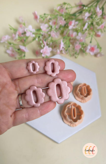 Emporte-pièces fleurs allongées trous ovales pour la fabrication de bijoux en argile polymère, créoles interchangeables, pampilles