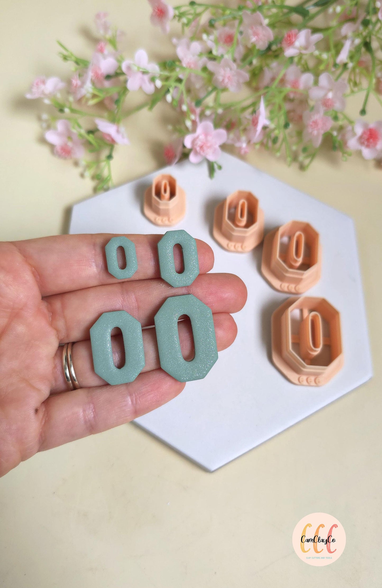 Emporte-pièces octogones allongés trous ovales pour la fabrication de bijoux en argile polymère, créoles interchangeables, pampilles