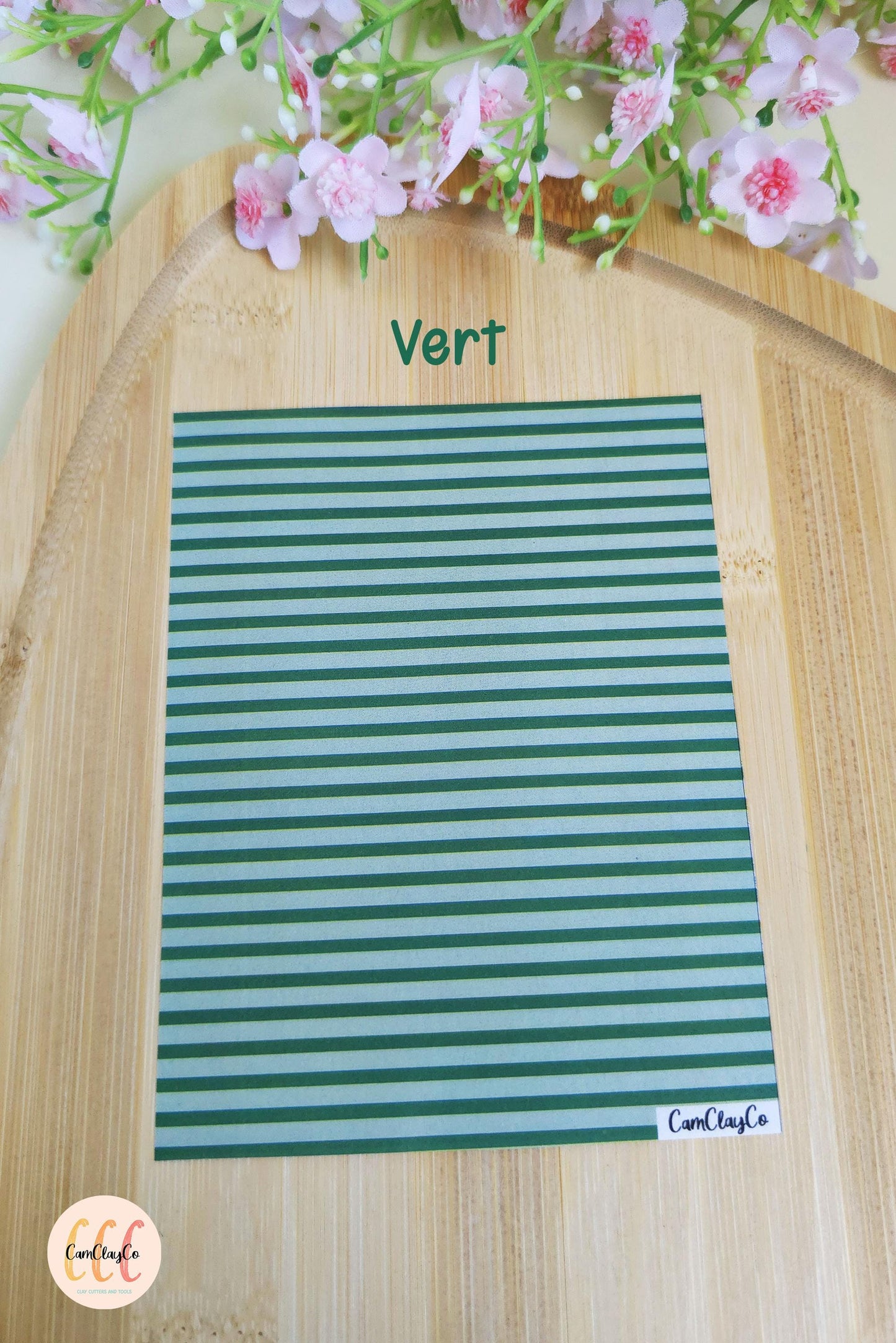 Feuille de transfert soluble à l'eau - Lignes couleurs et fond couleur